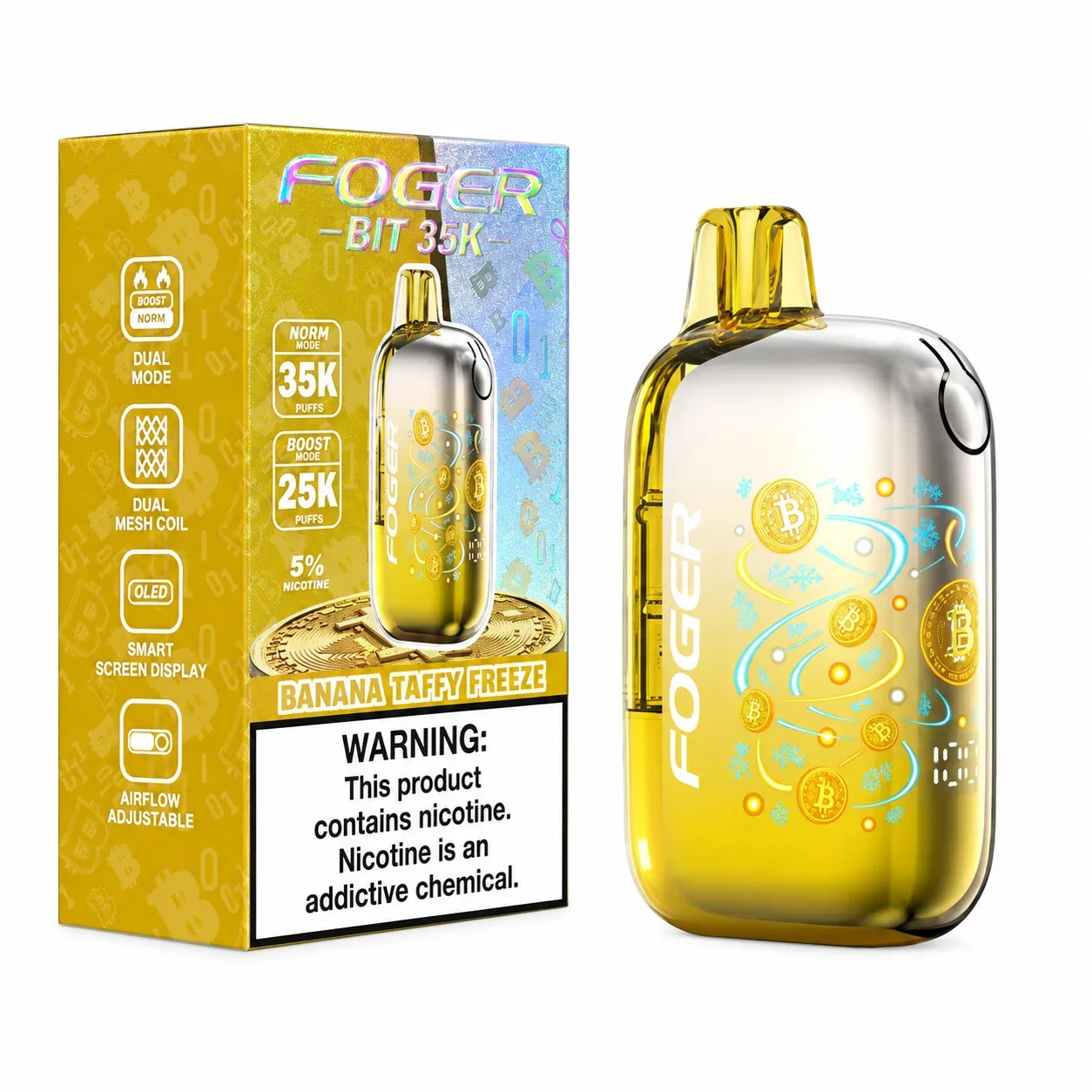 Banana Taffy Freeze - Foger Bit 35k Disposable Vape