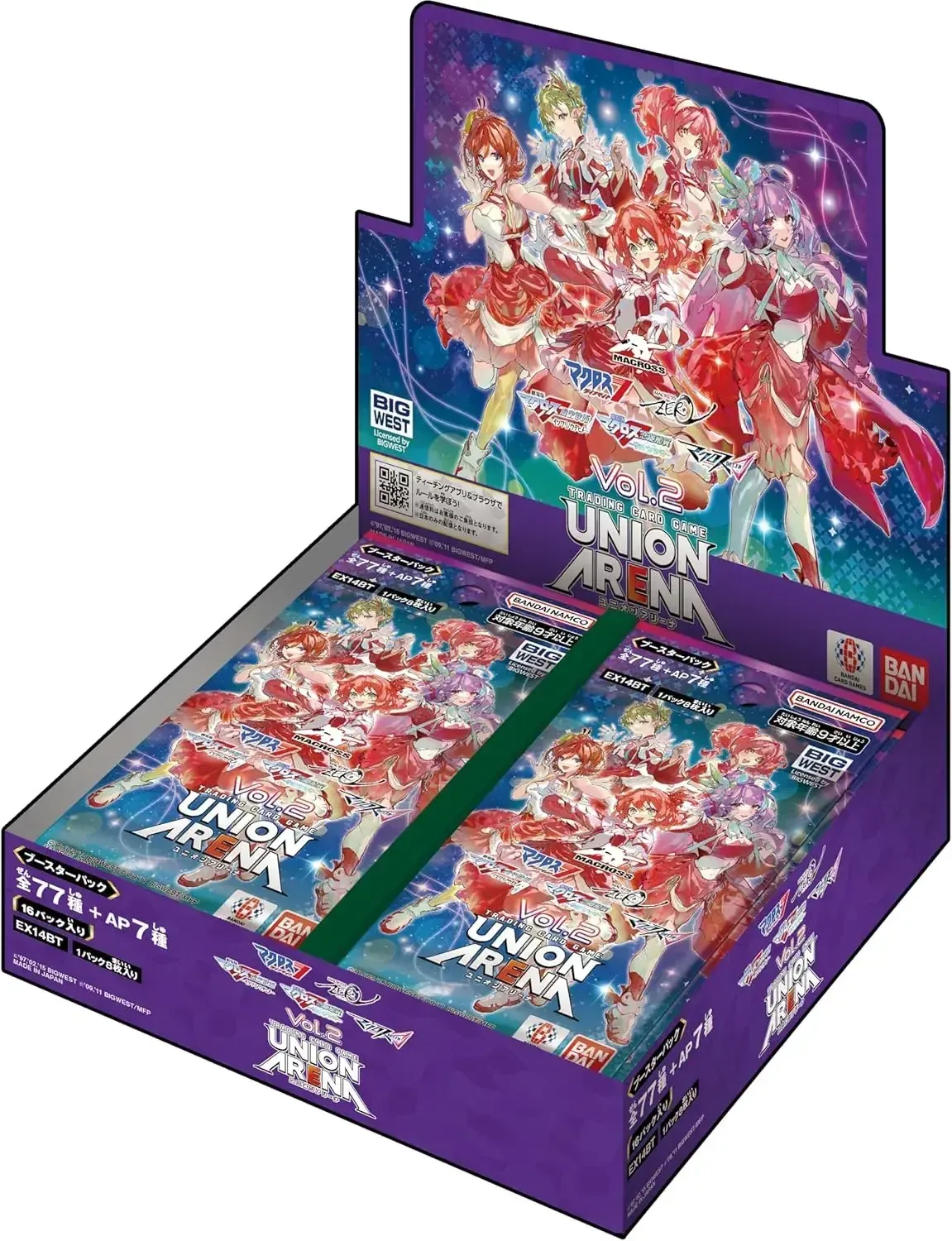 Bandai Union Arena Macross Vol 2 EX14BT 16 Packs Booster Box