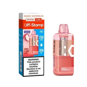 Bangin' Watermelon - Off-Stamp Crystal Cube 35K Disposable Pod