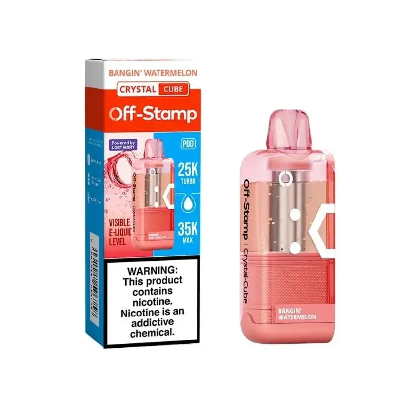 Bangin' Watermelon - Off-Stamp Crystal Cube 35K Disposable Pod