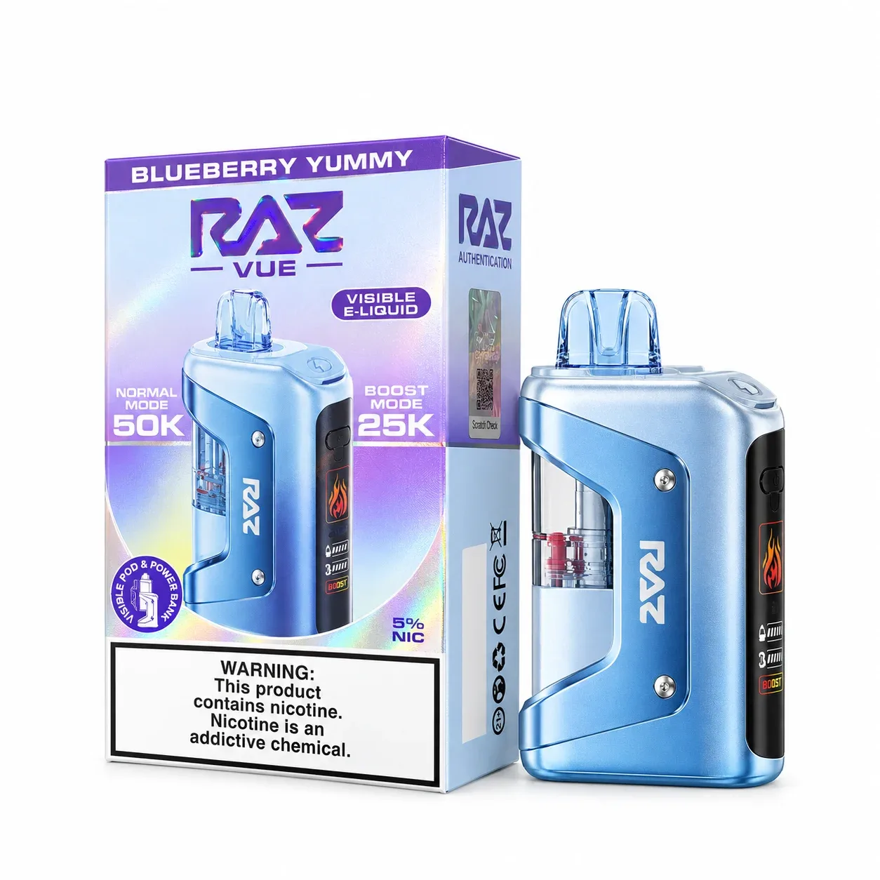 Blueberry Yummy - RAZ Vue 50K Disposable Vape Kit