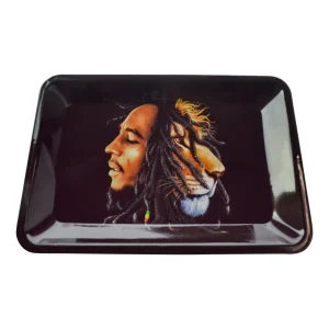 Bob Marley Lion Metal Rolling Tray