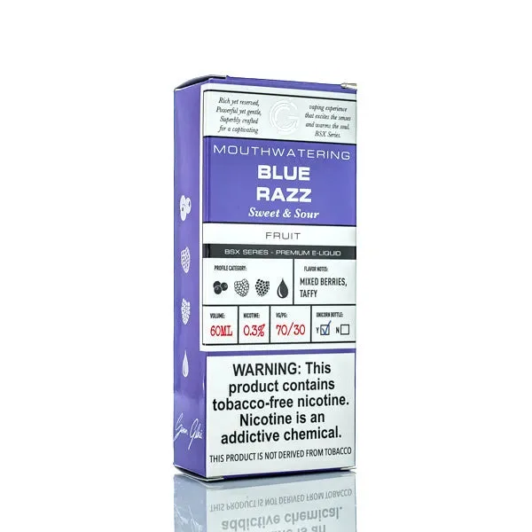BSX Vapor E-Liquid – Blue Razz – 60ml - Image 2