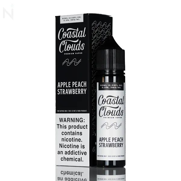 Coastal Clouds E-Liquid – Apple Peach Strawberry – 60mL