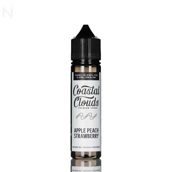 Coastal Clouds E-Liquid – Apple Peach Strawberry – 60mL - Image 2