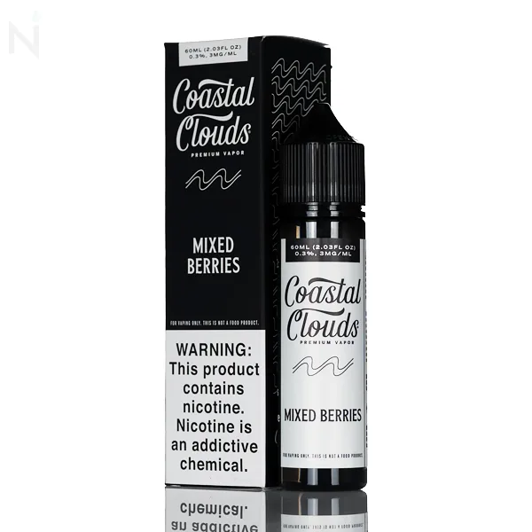 Coastal Clouds E-Liquid – Mixed Berries – 60mL