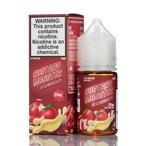 Custard Monster Salts – Strawberry Custard – 30ml