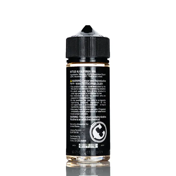 Cuttwood Classic E-Liquid – Clear – 120mL - Image 2