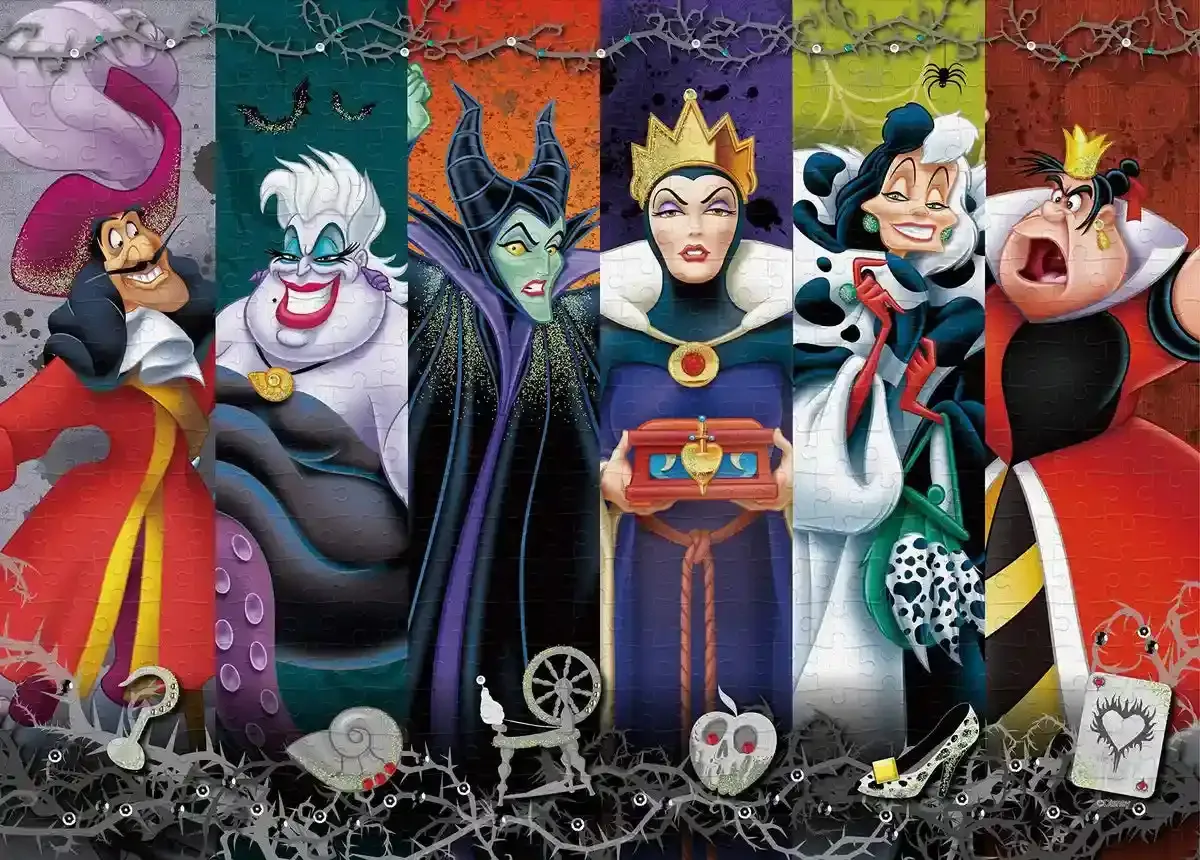 Epoch Disney Evil Darkness Jigsaw Puzzle 500 Pieces 38x53cm With Glue and Tools