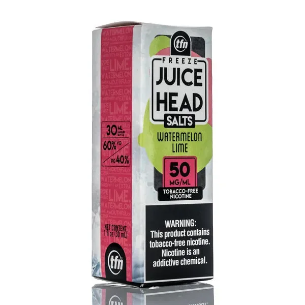 Juice Head TFN Salts – Tart Watermelon Freeze (Watermelon Lime)- 30ml - Image 2