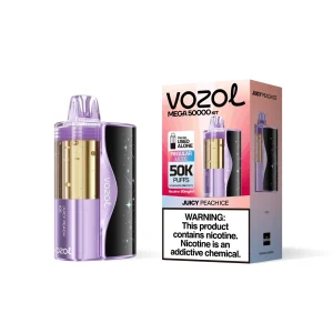 Juicy Peach Ice - Vozol Mega 50k Disposable Vape Kit