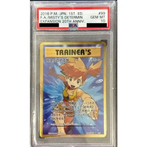 Kasumis Motivation 099/087 PSA10 1st Ed. Japanese Pokémon Card