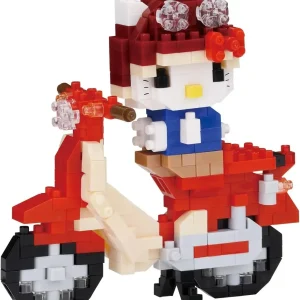 Kawada Nano Block Hello Kitty Honda Super Cub Collectible Set