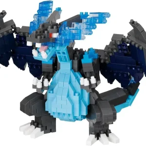 Kawada Nanoblock Pokemon Mega Charizard X Figure Construction Set