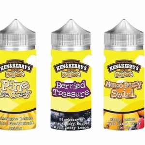 Ken & Kerrys Sorbet E Liquid 100ml Shortfill 0mg & 3mg 70VG/30PG