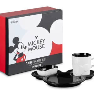 Le Creuset Disney Mickey Mouse Tableware Set Shiny Black Japanese Edition