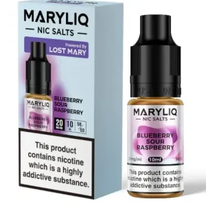 Lost Mary MaryLiq 10mg/20mg Blueberry Sour Raspberry Nic Salt E-liquid-£2.49