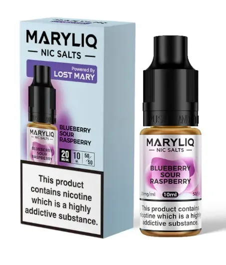 Lost Mary MaryLiq 10mg/20mg Blueberry Sour Raspberry Nic Salt E-liquid-£2.49