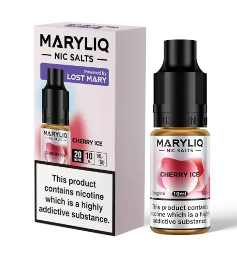 Lost Mary MaryLiq 10mg/20mg Cherry Ice Nic Salt E-liquid-£2.49