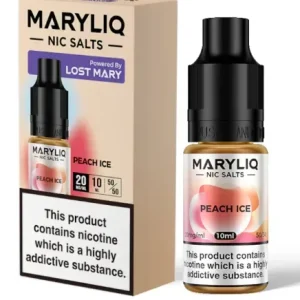 Lost Mary MaryLiq 10mg/20mg Peach Ice Nic Salt E-liquid-£2.49