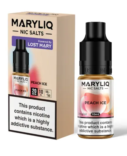 Lost Mary MaryLiq 10mg/20mg Peach Ice Nic Salt E-liquid-£2.49