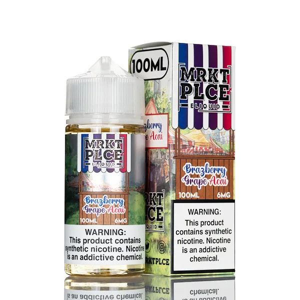 MRKT PLCE E-Liquid – Brazberry Grape Acai – 100mL - Image 2