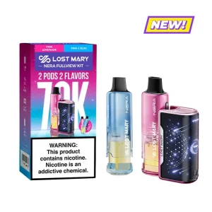 Pink Lemonade &amp; Pink n Blue - Lost Mary Nera Fullview 70k Disposable Vape Kit