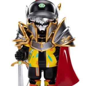 Plum Faceless Knight Durable Action Figure with Articulated Limbs