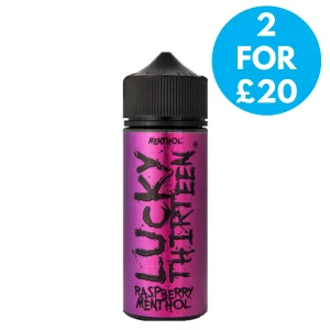 0mg Lucky Thirteen Menthol 100ml Shortfill E-liquid (70VG/30PG)