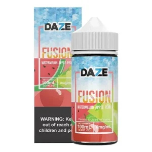 7 Daze Fusion Watermelon Apple Pear ICED 100ml Vape Juice - 0mg