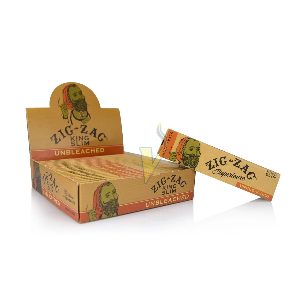 Zig Zag Unbleached King Size Papers 24 Pack