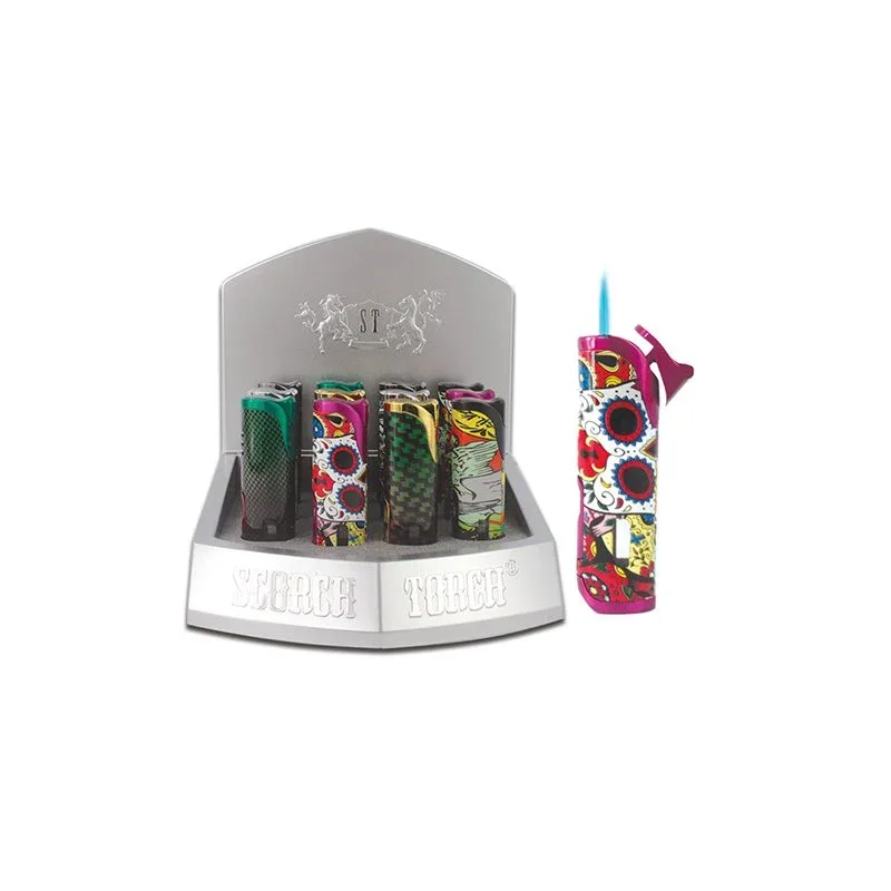Scorch Torch – 3.5" Geometric Graffiti Torch Lighter