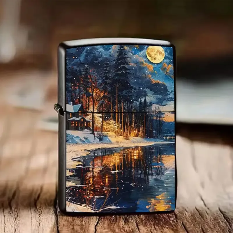 SHMMELZ Winter Landscape Artistic Refillable Lighter Shell