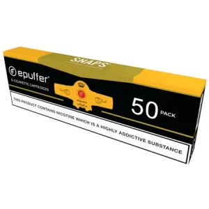 SNAPS® E-Cigarette Robusto Tobacco Vape Cartomizers 50