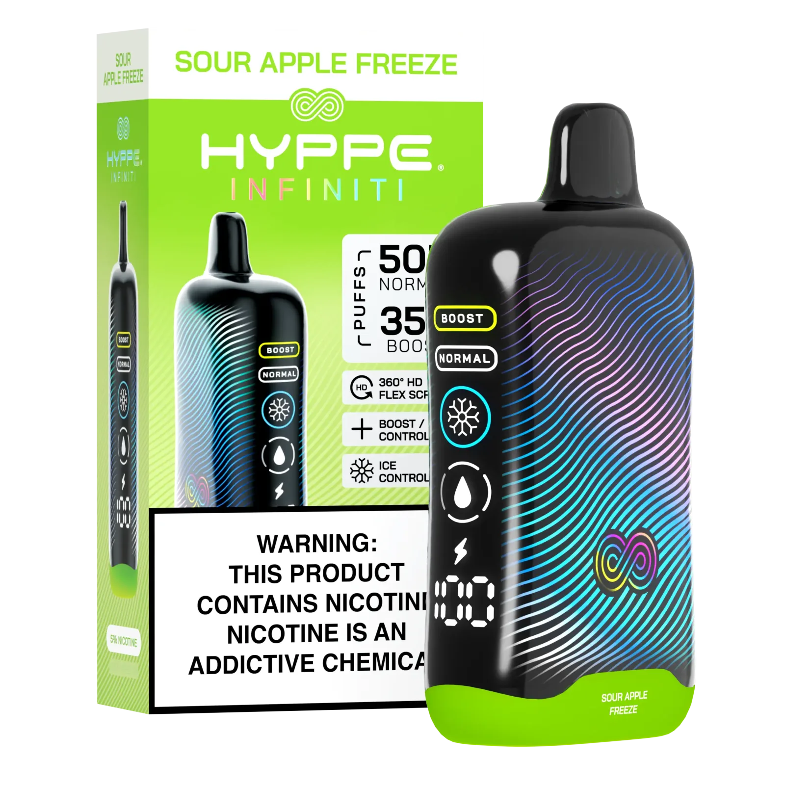 Sour Apple Freeze Hyppe Infiniti 50K