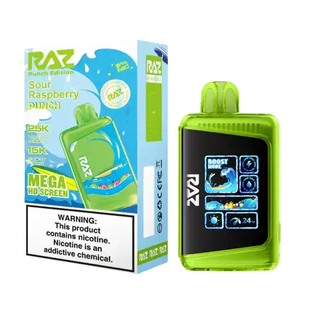 Sour Raspberry Punch - RAZ LTX DC25000 Disposable Vape