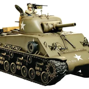 Tamiya 1/16 RC Tank M4 Sherman 105mm Howitzer Full Operation Set Electric