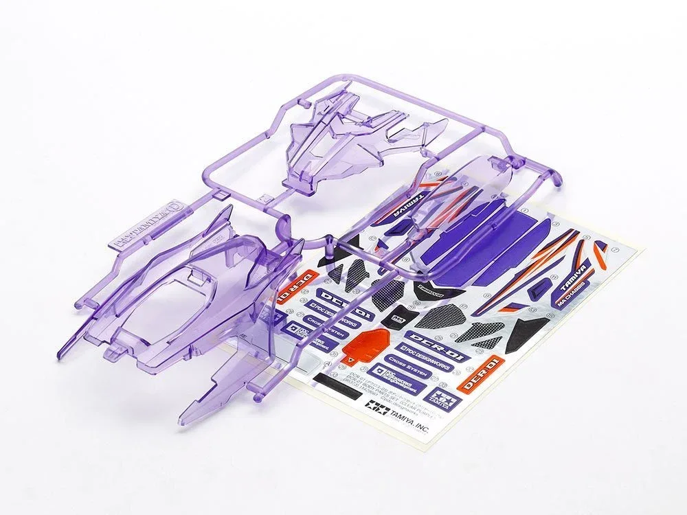 TAMIYA 95373 Mini 4Wd Body Set Dcr-01 Clear Purple