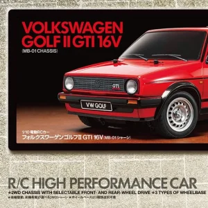 Tamiya Electric RC Car 1/10 Scale Volkswagen Golf II GTI 16V Model 58748