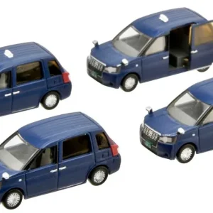 Tomytec Japan Taxi Dark Blue 1/150 Diecast Model Basic Set