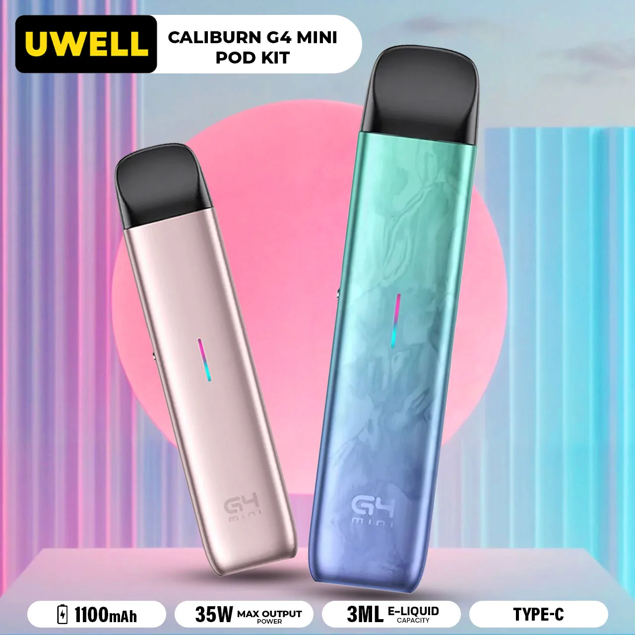 Uwell Caliburn G4 Mini Pod Kit - Image 2