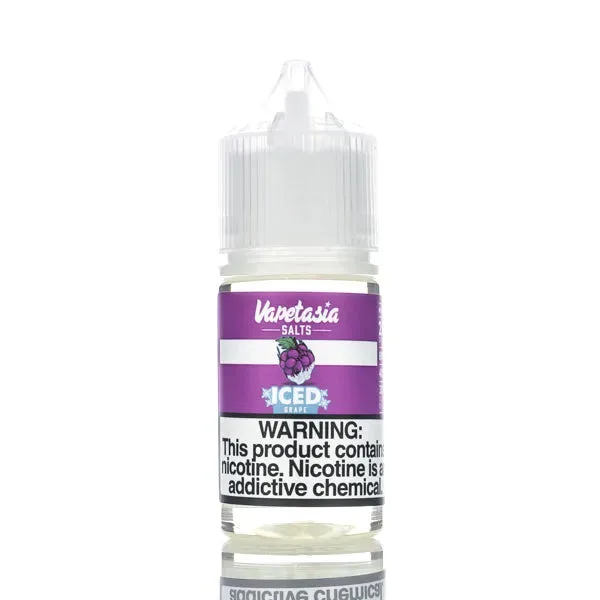 Vapetasia E-Juice Salts – ICED Grape – 30ml - Image 2