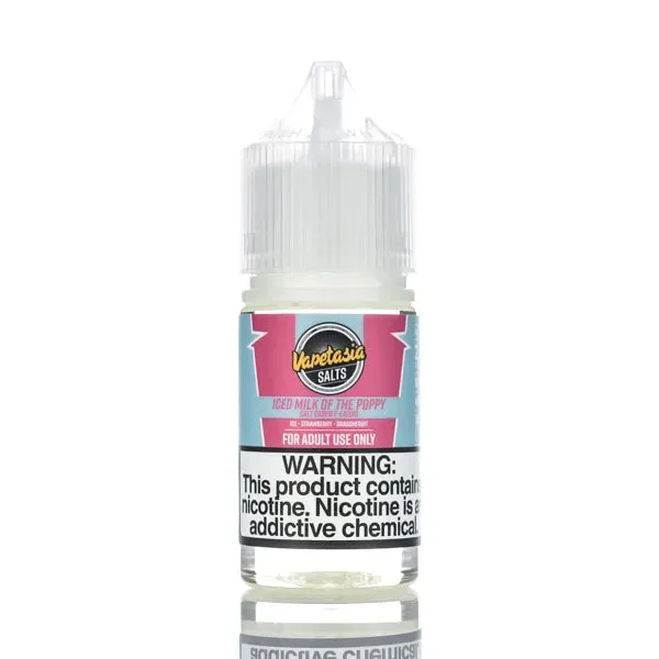 Vapetasia E-Juice Salts – ICED Milk Of The Poppy – 30ml - Image 2