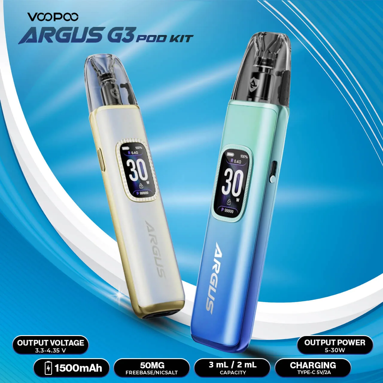 VooPoo ARGUS G3 Pod Kit - Image 2