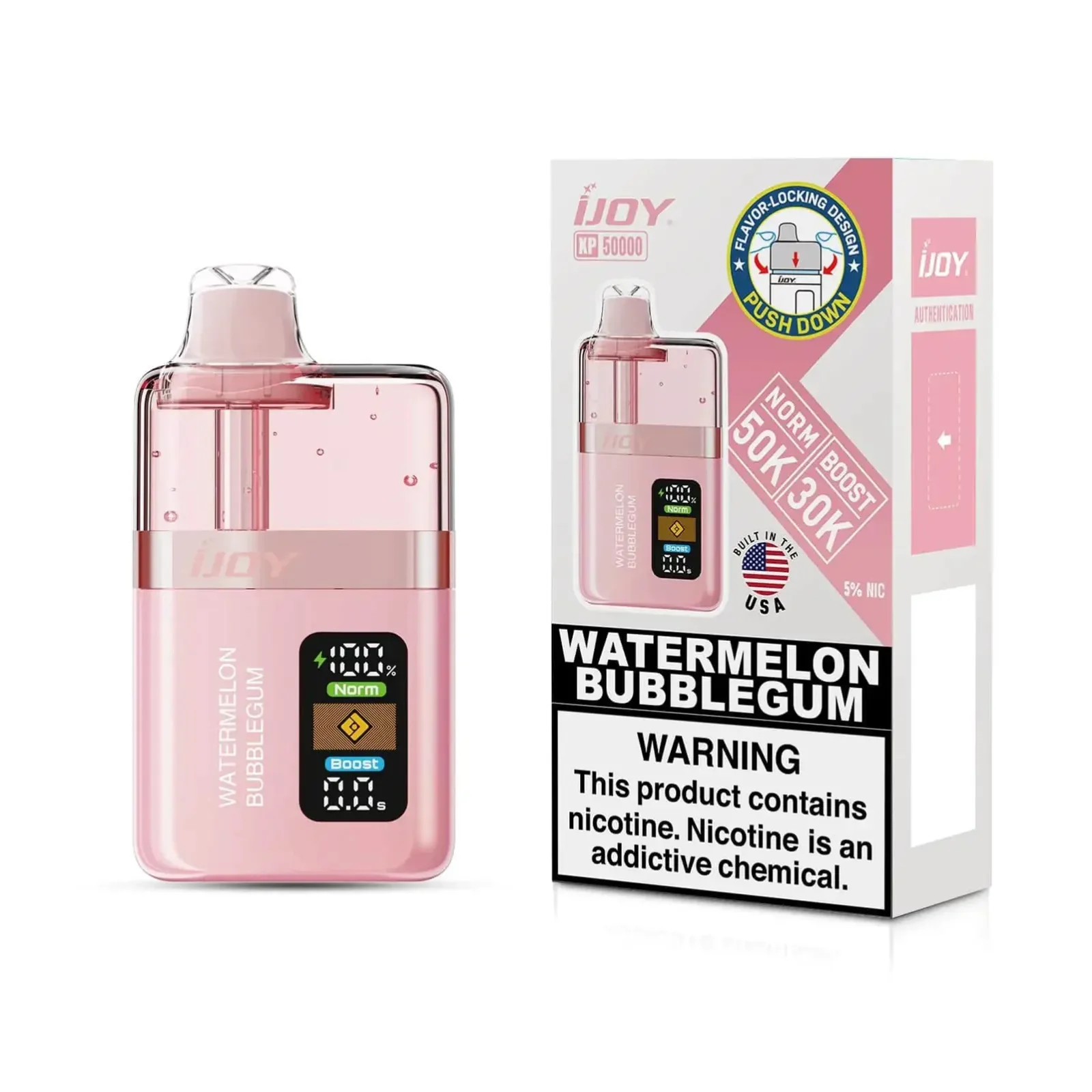 Watermelon Bubblegum - iJoy XP50000 Disposable Vape