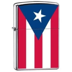 Zippo Lighter - Puerto Rico Puertorican Flag